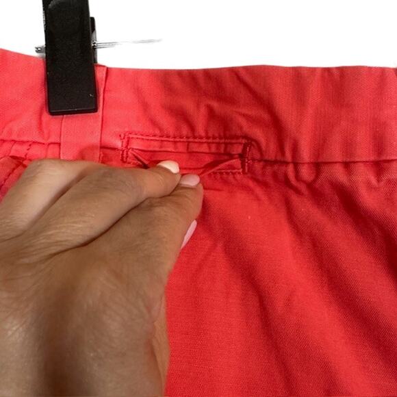 Gap Pink Cotton Boyfriend Roll Up Khaki Chino Bermuda Shorts Women Sz 6 - Picture 4 of 12